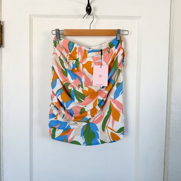 Hello Molly | NWT Kaleidoscopic Fantasy Mini Skirt‎ in Tropical Print - Picture 3 of 7
